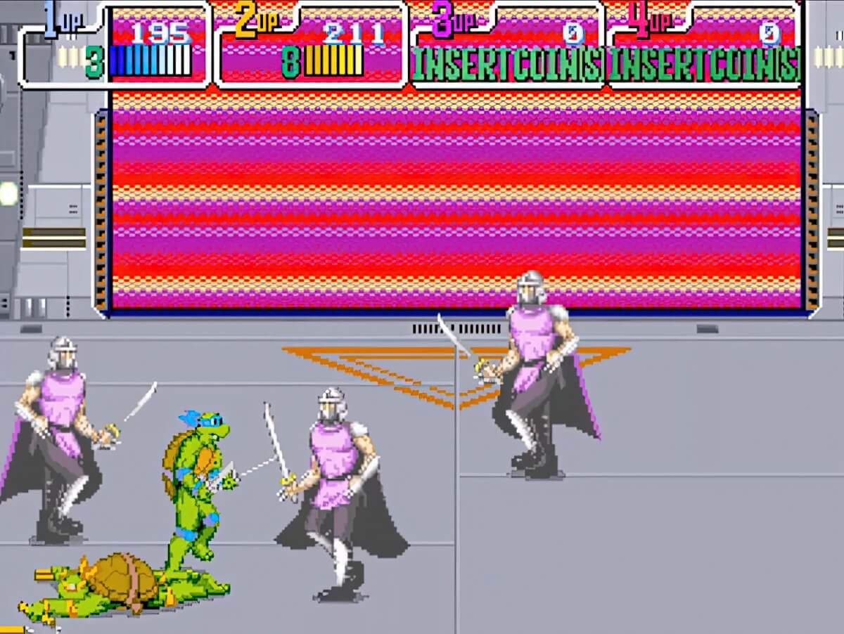 Teenage Mutant Ninja Turtles - геймплей игры Arcade